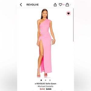 Revolve Michael Costello Sofie Pink Gown